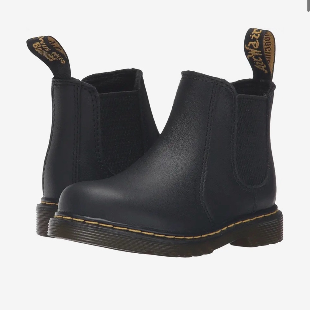 Dr. Martens Black Leather Ankle Boots